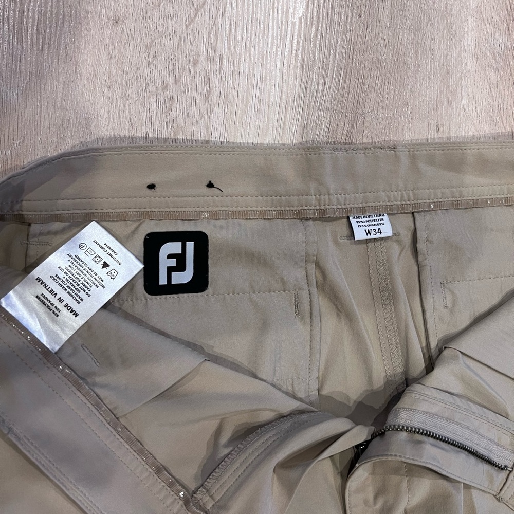 FJ khaki mens golf shorts